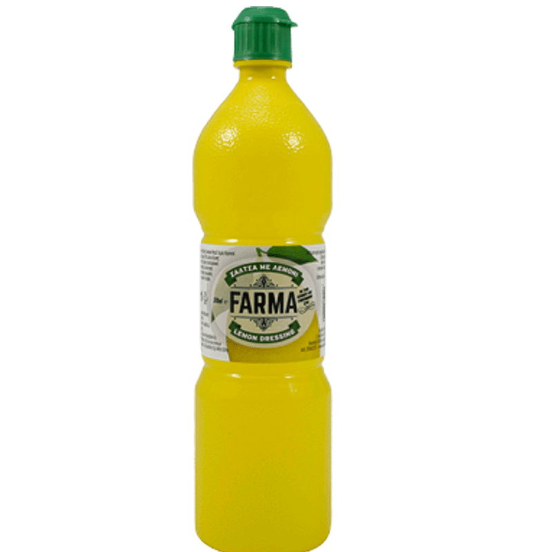 Zitronendressing (370ml) Farma von Farma bei Araxxon  - Hochwertiges griechisches Produkt.   Zitronendressing (370ml) Farma από Farma στο Araxxon  - Αυθεντικό ελληνικό προϊόν.